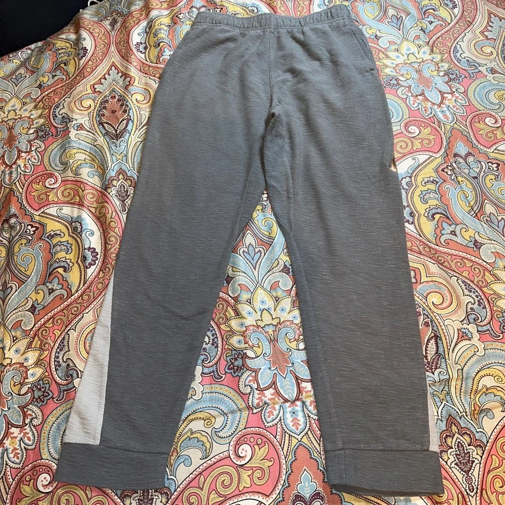 Nike Yoga Dri-FIT Youth XL Gray Jogger Pants Multi-Color Swoosh CZ2218-068
